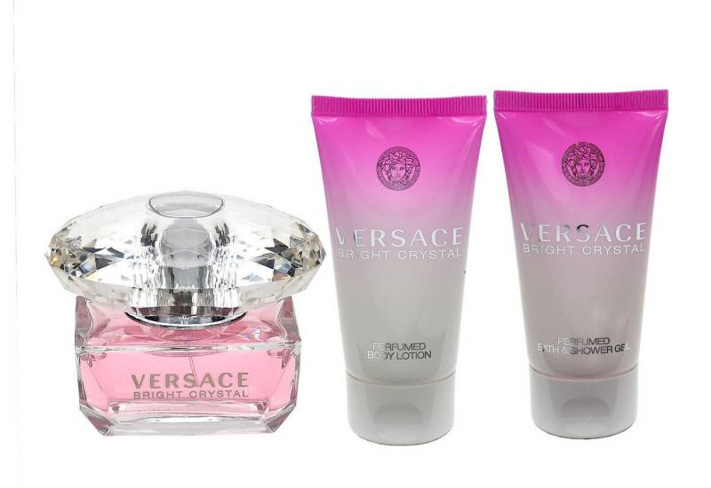 Versace Duft-Set VERSACE BRIGHT CRYSTAL EDT 50ML + BL 50ML + SG 50ML von Versace
