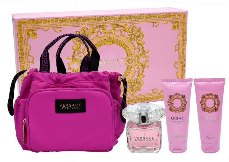 Versace Duft-Set VERSACE BRIGHT CRYSTAL EDT 90ML + BL 100ML + SG 100ML + POUCH von Versace