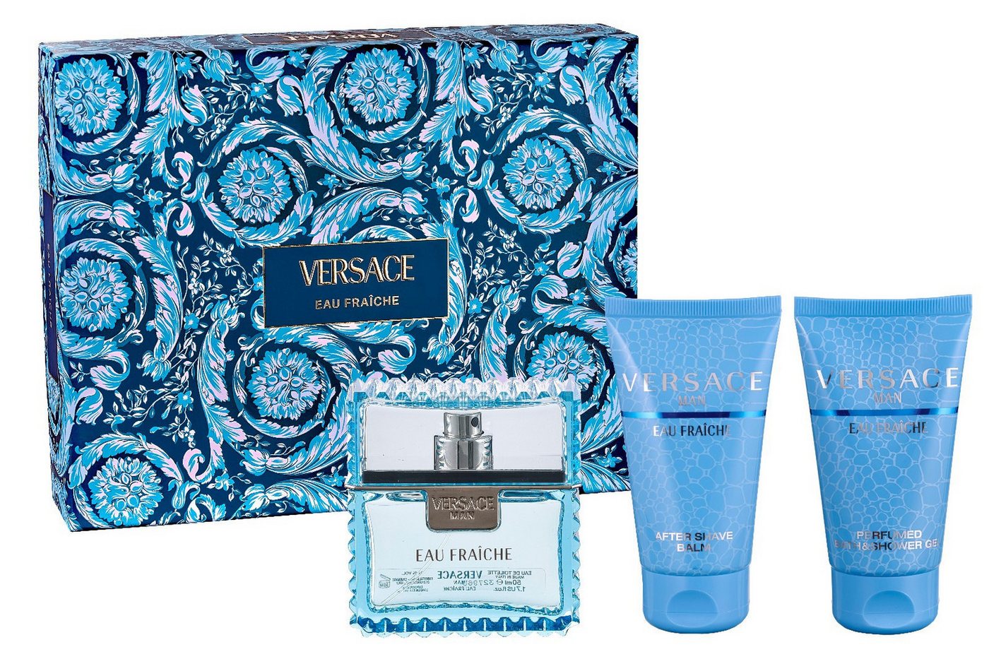 Versace Duft-Set VERSACE MAN EAU FRAICHE EDT 50ML + ASB 50ML + SG 50ML von Versace