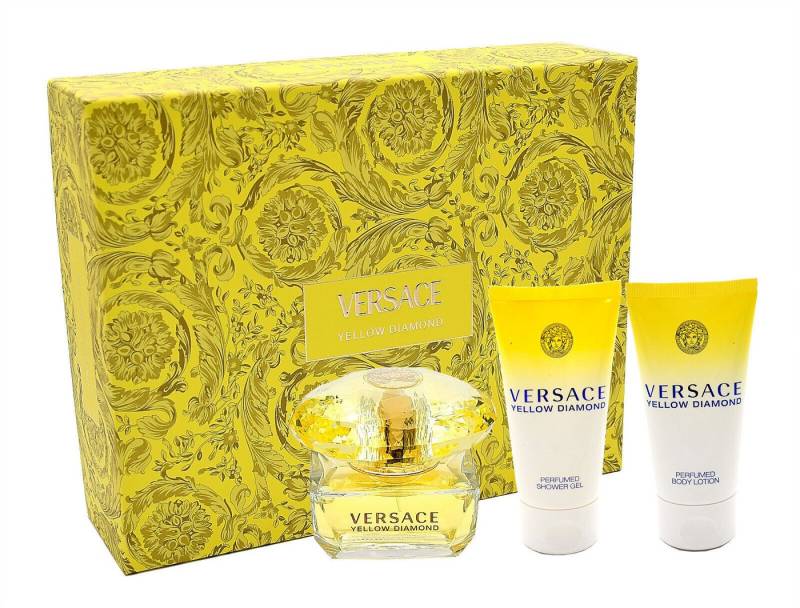 Versace Duft-Set VERSACE YELLOW DIAMOND EDT 50ML + BL 50ML + SG 50ML von Versace