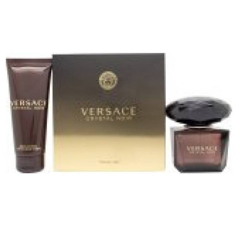 Versace Eau de Parfum Crystal Noir Gift Set 90ml EDP + 100ml Body Lotion von Versace