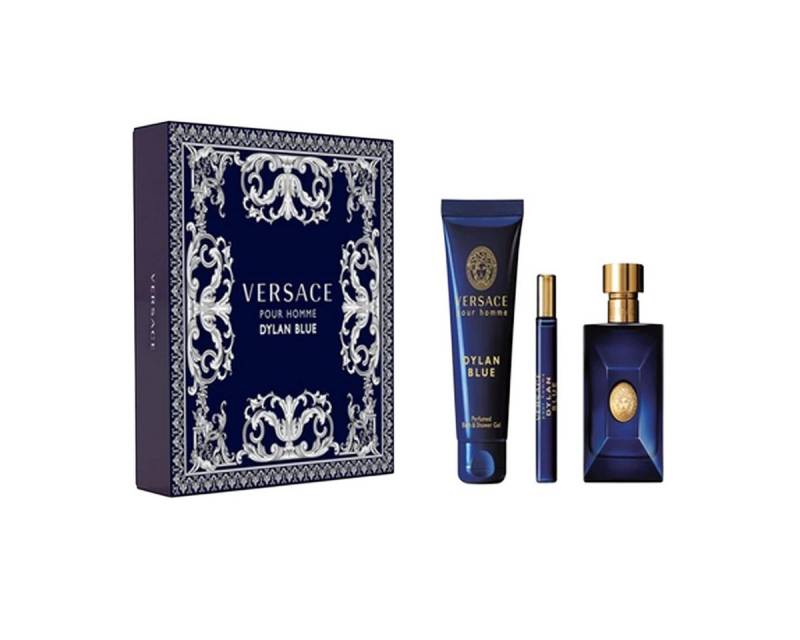 Versace Eau de Parfum VERSACE DYLAN BLUE SET: EDT SPRAY 100ML + SG 150ML + EDT SPRAY 10ML von Versace