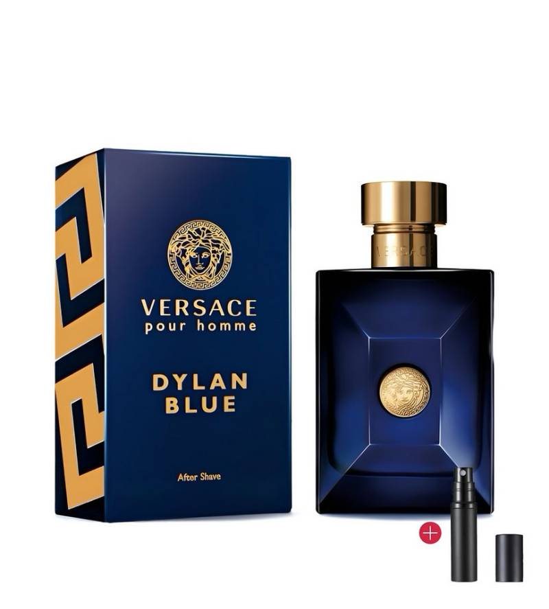 Versace Eau de Parfum Versace Miniaturen Set Herren Fraiche, Dylan Blue, Eros und Eros Flame, 2-tlg., Geschenkset 4 x 5 ml, Parfümzerstäuber Nachfüllbar von Versace