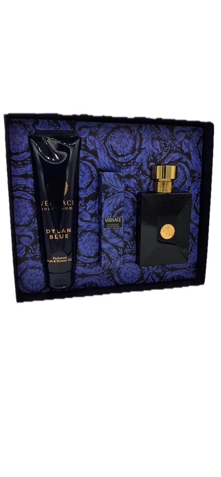 Versace Eau de Toilette Dylan Blue Eau De Toilette 100 ml + EDT 10 ml + Duschgel 150 ml SET von Versace