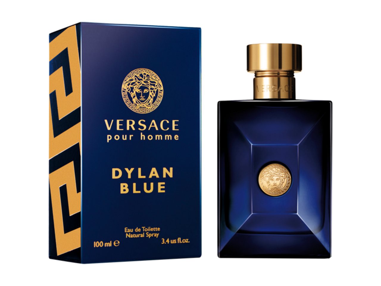 Versace Eau de Toilette Dylan Blue EdT Nat. Spray, Herrenduft von Versace