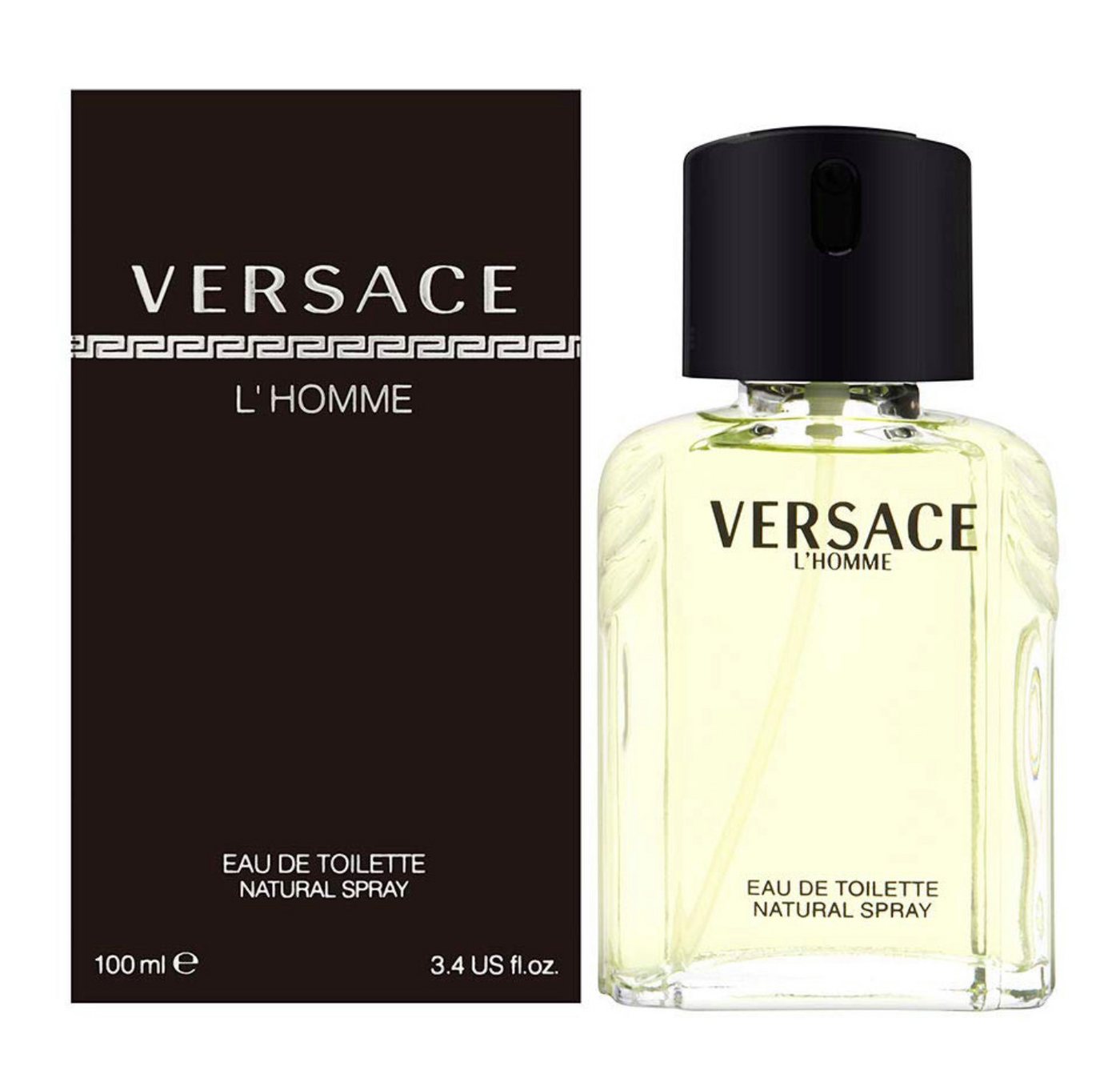 Versace Eau de Toilette L’Homme Parfum Natural Spray Edt Versiegelt 100 ML, DNA des Hauses Versace in jedem Tropfen widerspiegelt von Versace