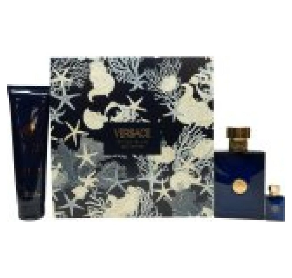 Versace Eau de Toilette Pour Homme Dylan Blue Gift Set 100ml EDT + 150ml Shower Gel + 5ml EDT von Versace