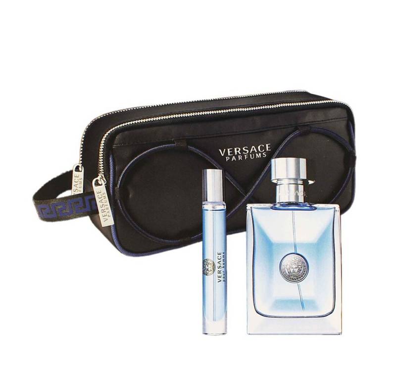 Versace Eau de Toilette Pour Homme - EDT 100 ml + EDT 10 ml + Kosmetiktasche von Versace
