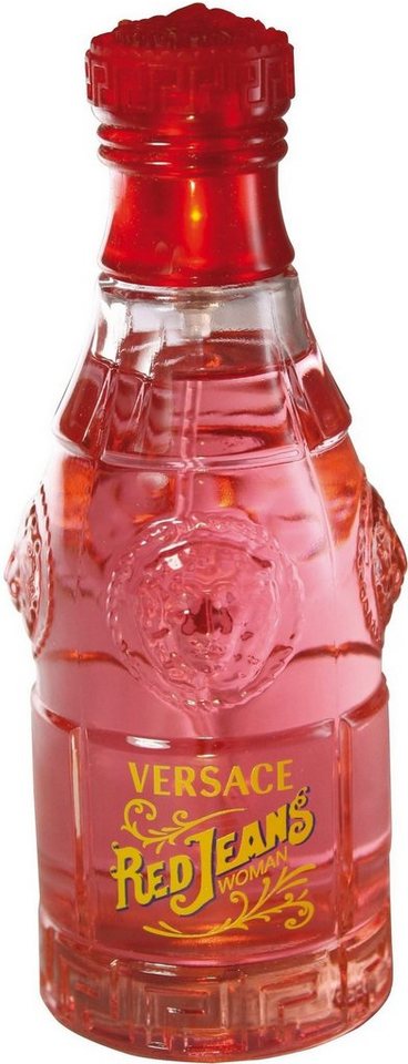 Versace Eau de Toilette Red Jeans, Glasflakon, Parfüm EDT, Damenduft von Versace