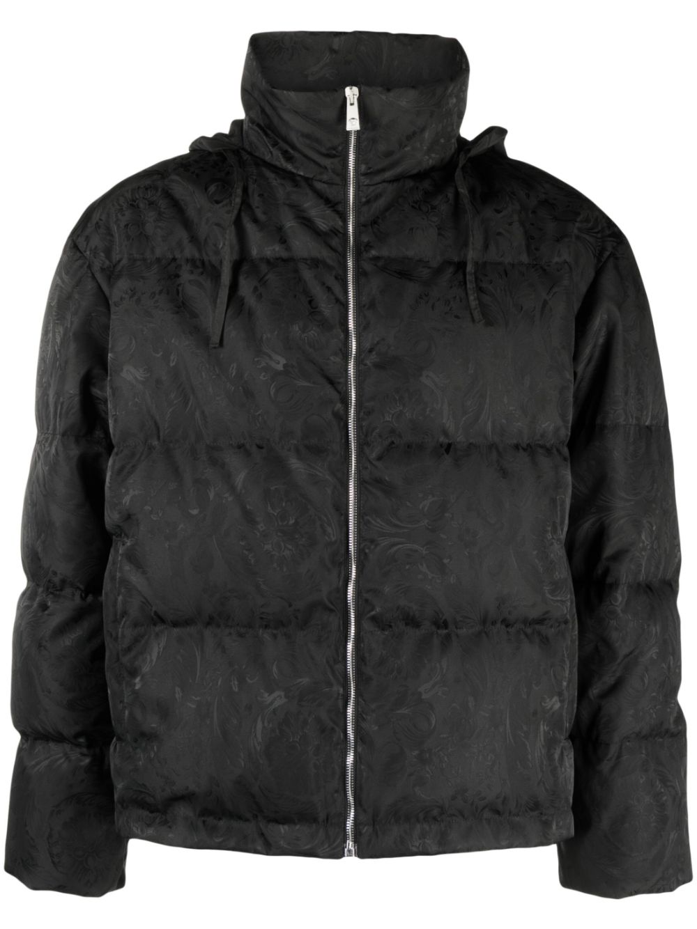 Versace Barocco Silhouette Daunenjacke - Schwarz von Versace