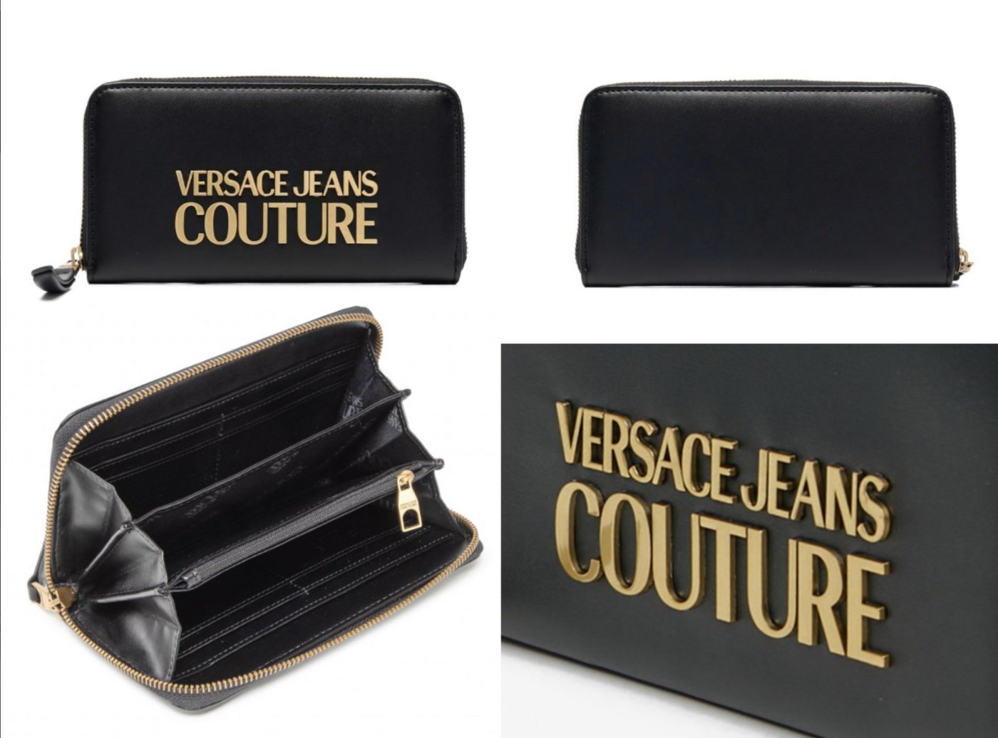 Versace Geldbörse VERSACE Jeans Couture Wallet Geldbörse Portemonnaie Tasche Bag Vegan G von Versace