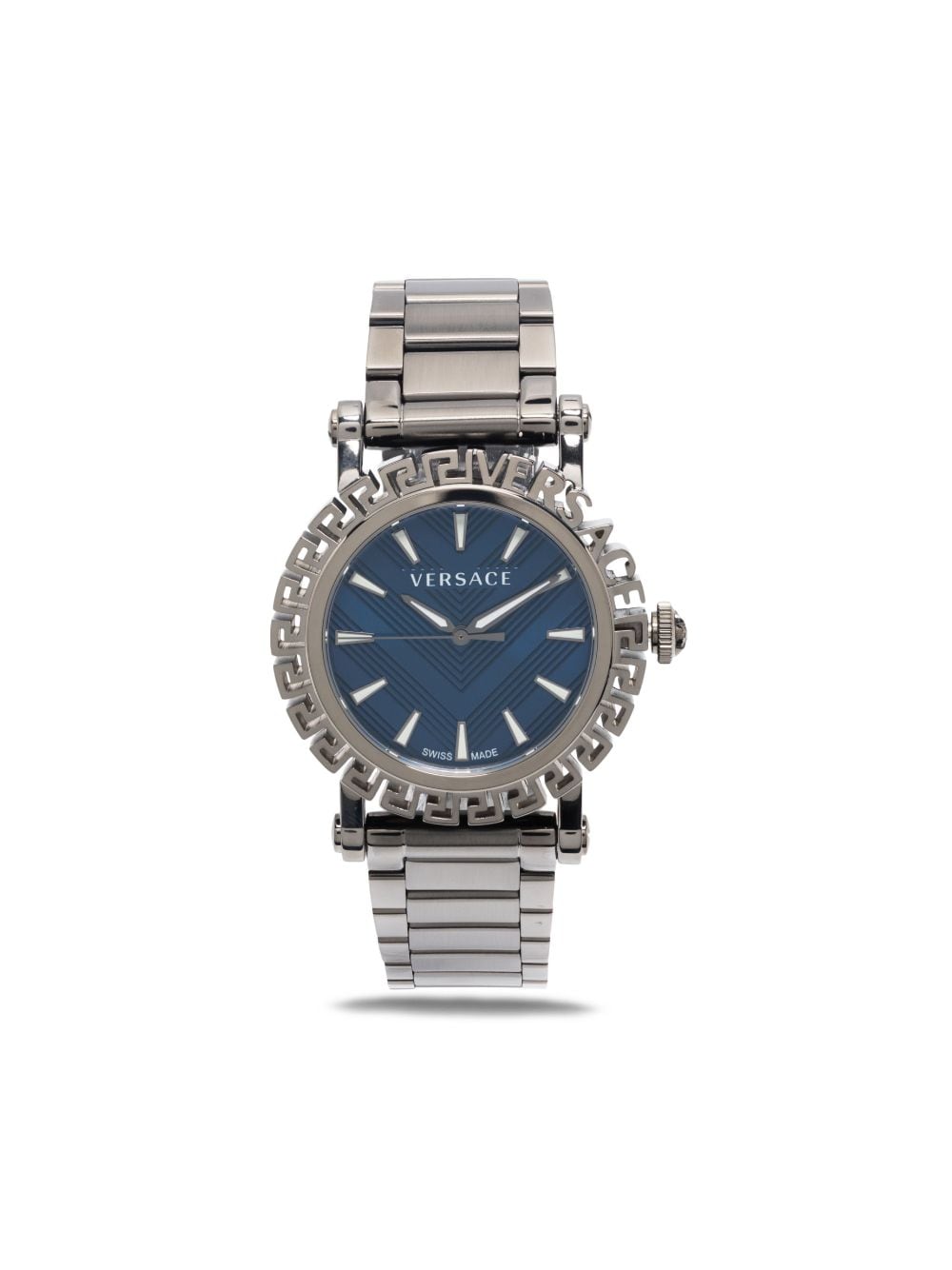 Versace Greca Glam Gent 40mm - Blau von Versace