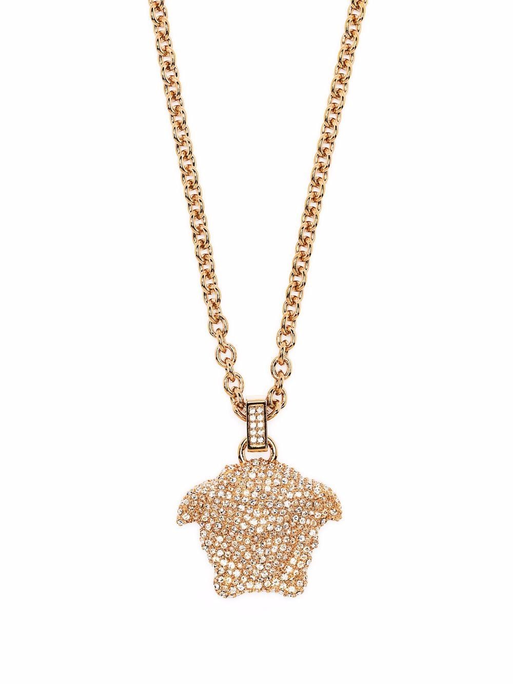 Versace La Medusa Halskette mit Kristallverzierung - Gold von Versace