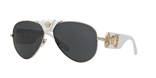 Versace Herren 0VE2150Q 134187 62 Sonnenbrille, Gold (ORO) von Versace