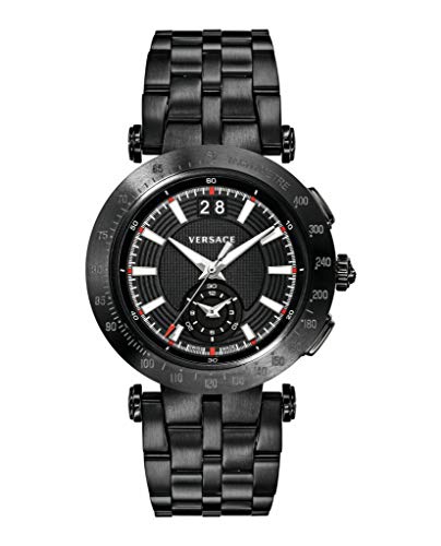 Versace Herren Analog Quarz Uhr mit Edelstahl Armband VAH040016 von Versace