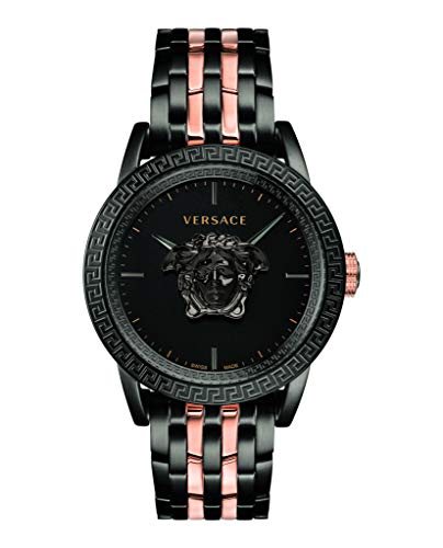 Versace Herren Analog Quarz Uhr mit Edelstahl Armband mid-26676 von Versace