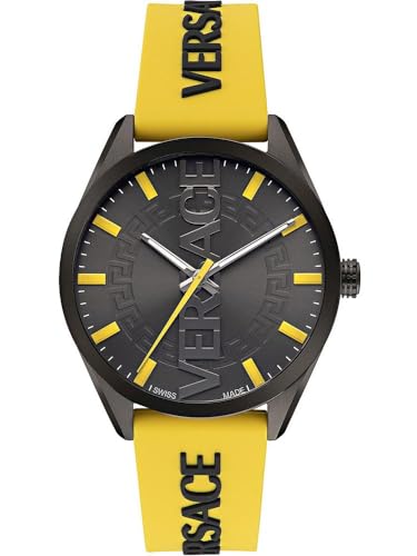 Versace Herren Analog Quarz Uhr mit Edelstahl Armband mid-39737 von Versace