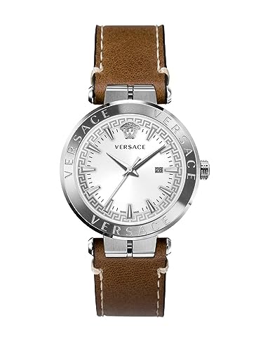 Versace Herren Armbanduhr Aion 44 mm Datumsfenster Armband Edelstahl VE2G00121 von Versace