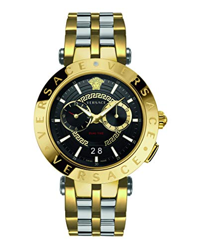 Versace Herren Armbanduhr New V-Race 46MM.D/BLK B/bic IP2Nbicolor IP2n/steel VEBV005 19 von Versace