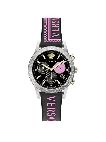 Versace Herren Armbanduhr Sport Tech 40 mm Chronograph Armband Silikon VELT01219 von Versace