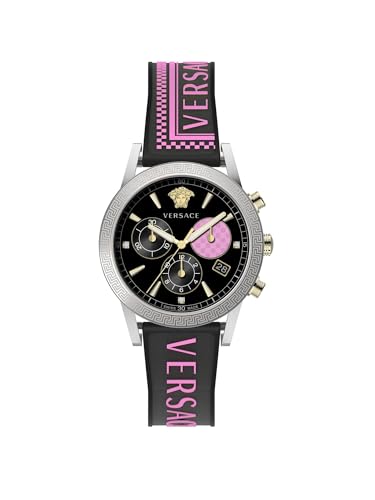 Versace Herren Armbanduhr Sport Tech 40 mm Chronograph Armband Silikon VELT01219 von Versace