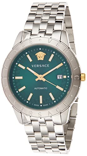 Versace Herren Armbanduhr Univers 43 mm Datumsfenster Armband Edelstahl VE2D00321 von Versace