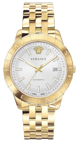 Versace Herren Armbanduhr Univers 43 mm Datumsfenster Armband Edelstahl VE2D00521 von Versace