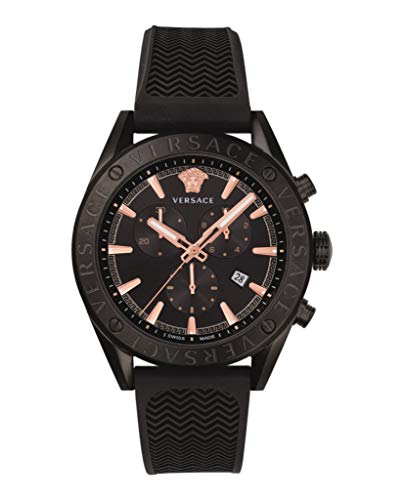 Versace Herren Uhr Armbanduhr Chronograph V-Chrono VEHB00419 Silikon von Versace