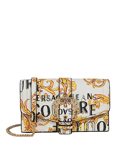 Versace Jeans Couture, Clutch, Portemonnaie, Umhängetasche, Barock Weiß-Gold von VERSACE JEANS COUTURE