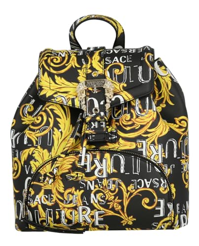 Versace Jeans Couture Barock Rucksack, Schwarz-Gold von VERSACE JEANS COUTURE