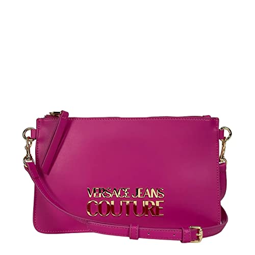 Versace Jeans Couture Damen-Tasche, Clutch, Kunstleder, Fuchsia, 26 x 15 x 1 cm, fuchsia von Versace