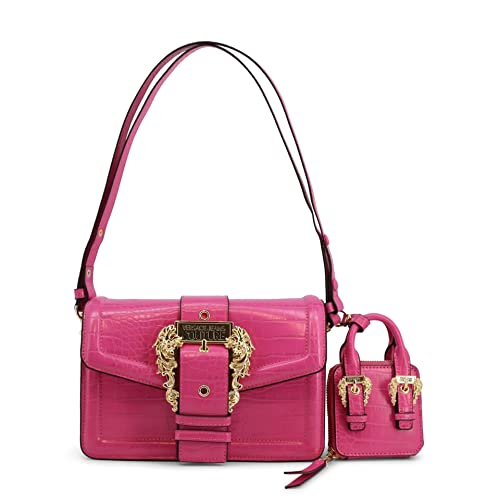 Versace Jeans Couture Glamour Barock Bag, Schultertasche, Umhängetasche, Pink von Versace Jeans Couture