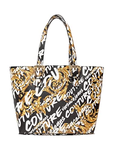 Versace Jeans Couture Printed Shopper Large, Schwarz-Weiß von VERSACE JEANS COUTURE