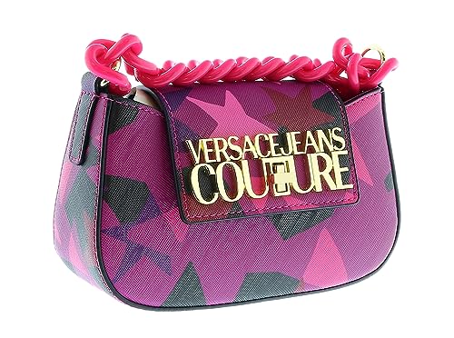 Versace Jeans Couture Umhängetasche Camostar Print Saffiano, Pink von Versace Jeans Couture