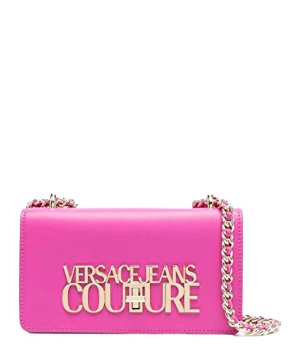 Versace Jeans Damen Schultertasche Logo Lock Smooth Pu 73Va4Bl1Zs412, fuchsia von Versace