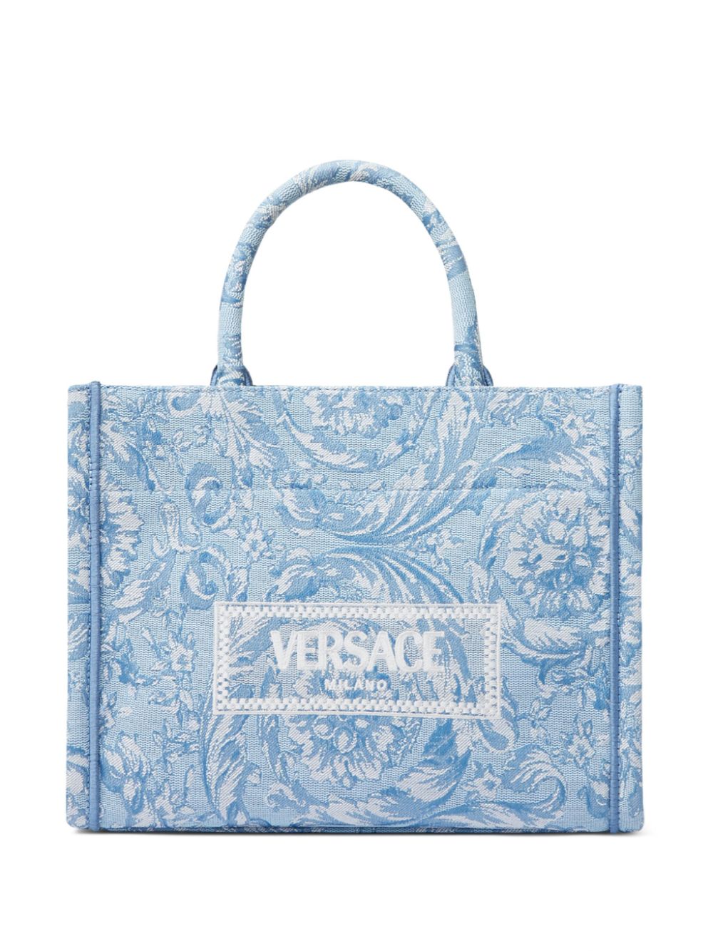 Versace Kleine Barocco Athena Handtasche - Blau von Versace