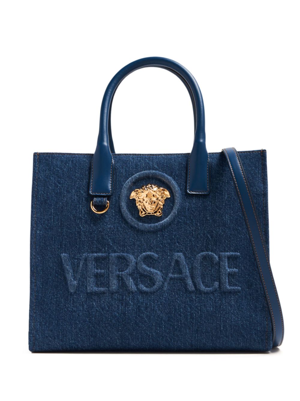 Versace Kleine La Medusa Handtasche - Blau von Versace