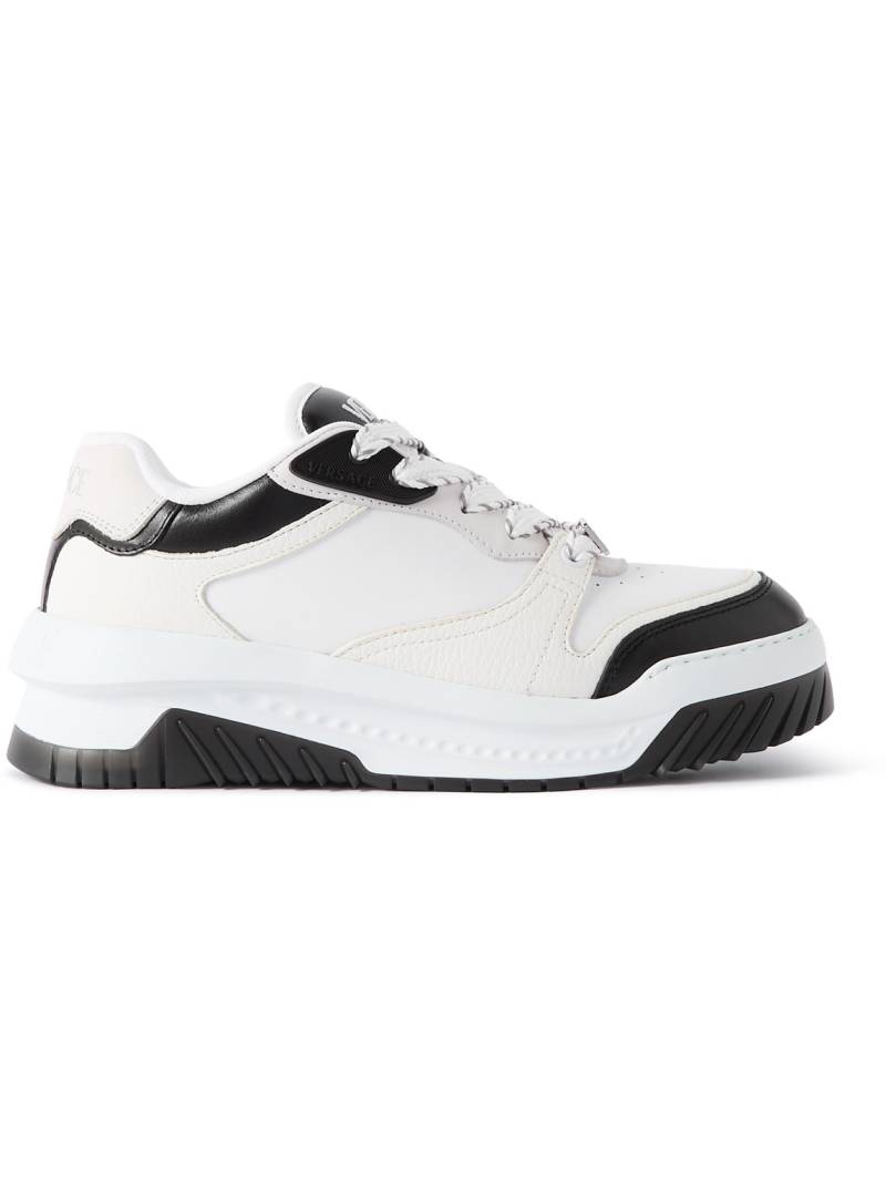 Versace - Leather Sneakers - Men - Black - EU 40 von Versace