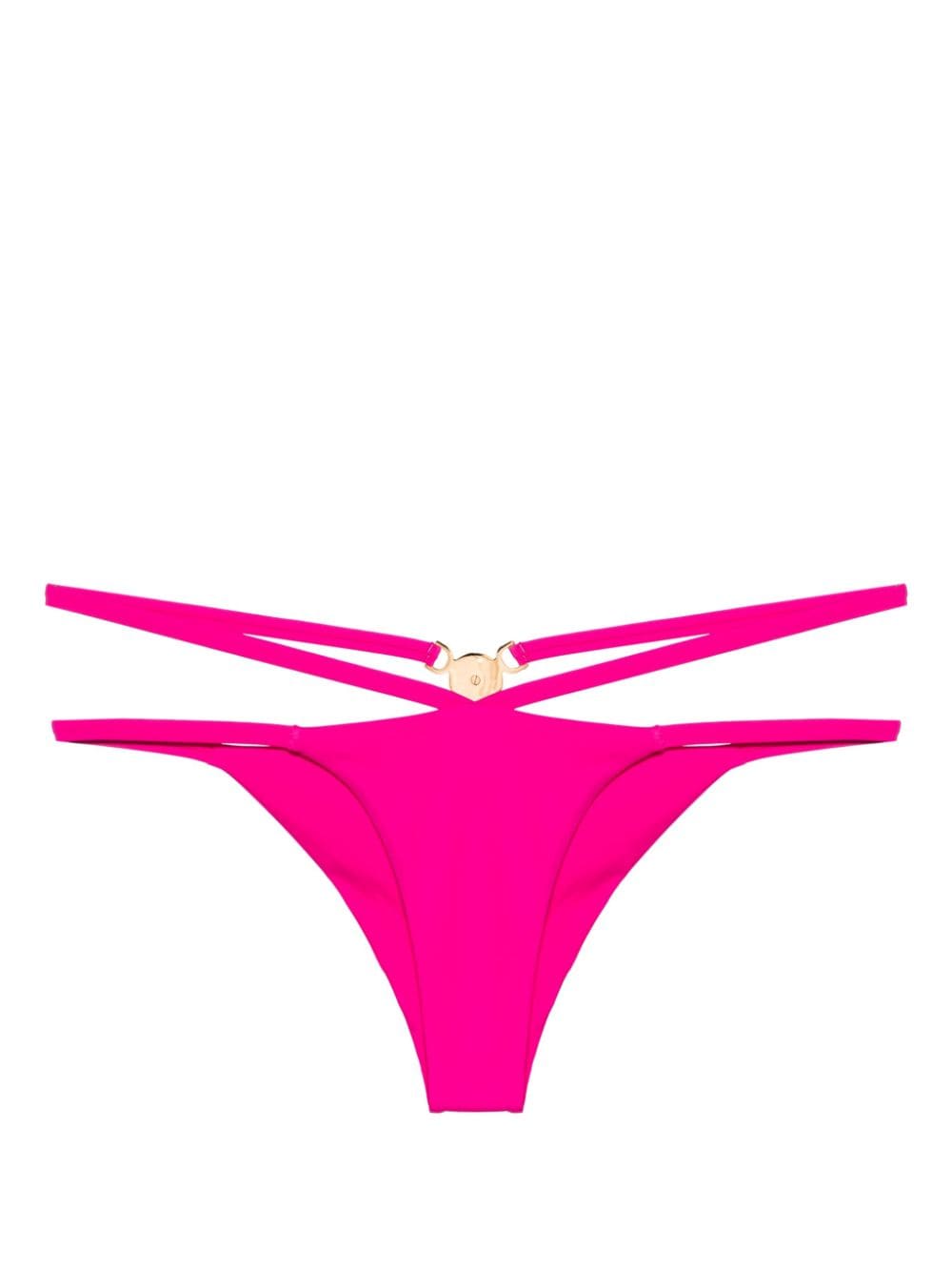 Versace Bikinihöschen mit Medusa '95-Schild - Rosa von Versace