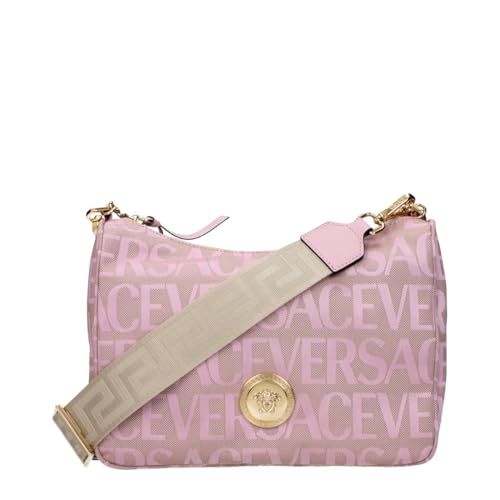 Versace Medusa Damen-Umhängetasche aus Stoff, Rosa von Versace
