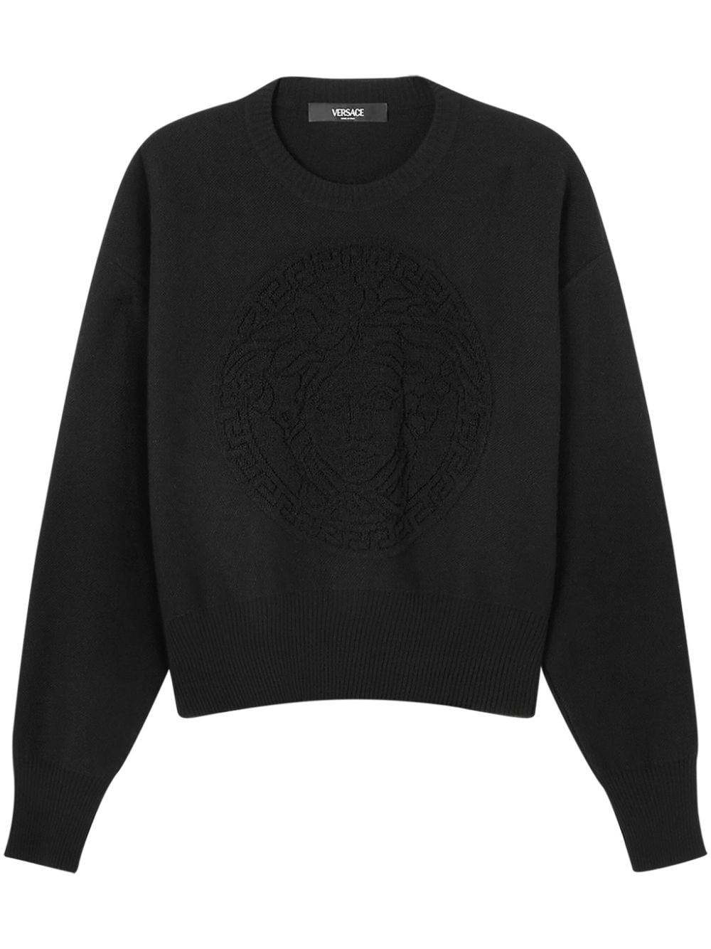 Versace Pullover mit Medusa-Motiv - Schwarz von Versace