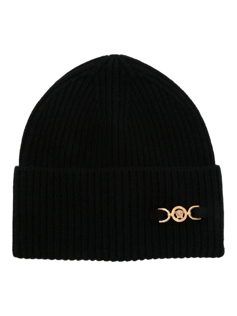 Versace Gerippte Medusa '95 Beanie - Schwarz von Versace