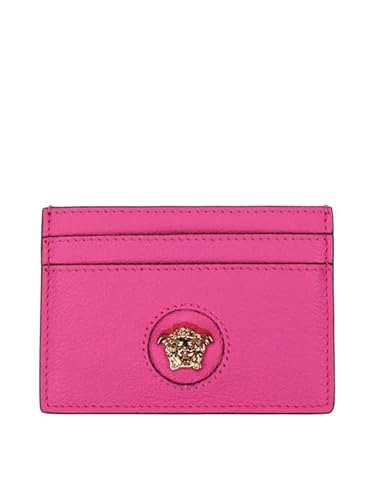 Versace Medusa Kreditkartenetui aus Leder, fuchsia_, Classic von Versace