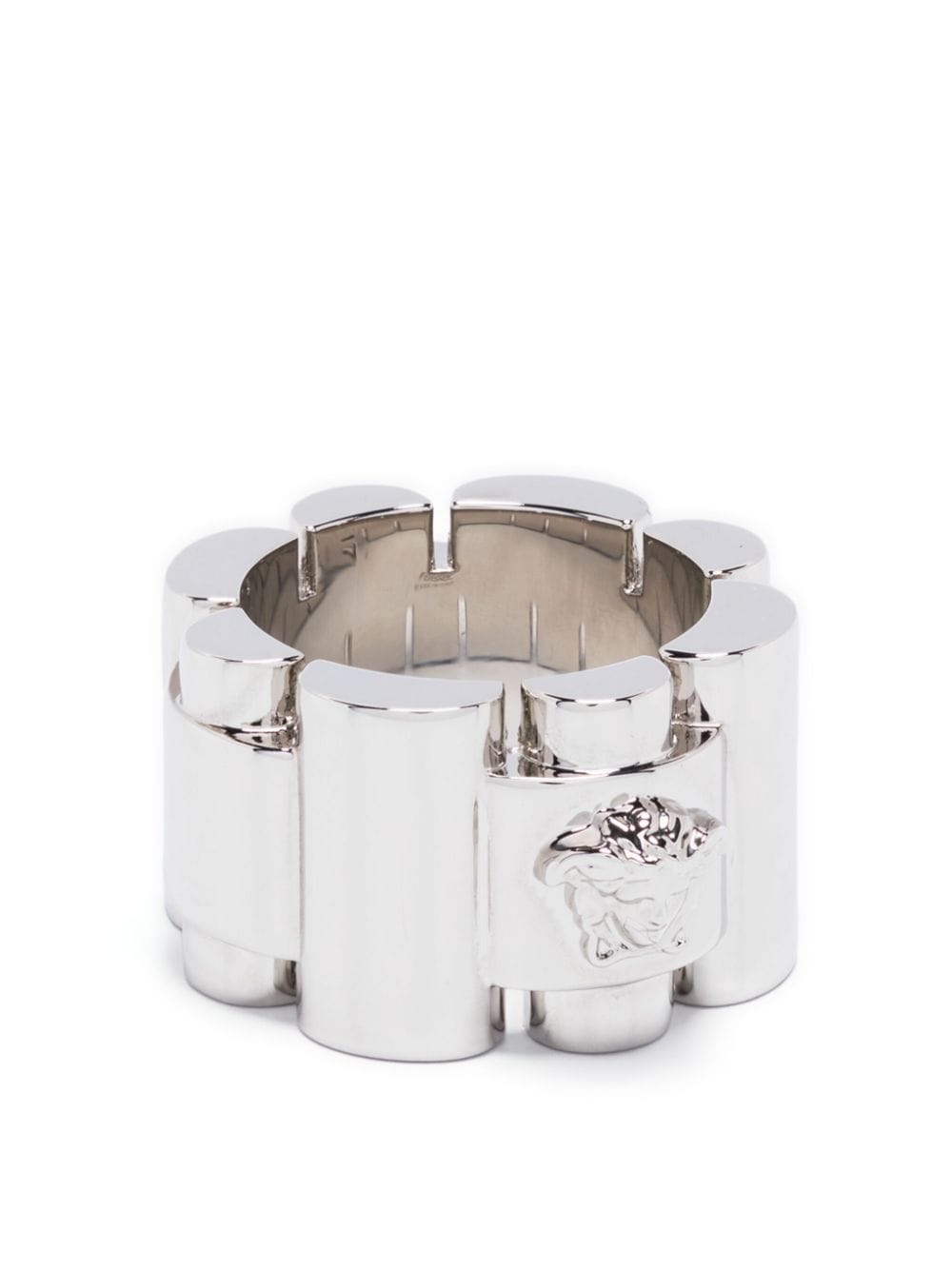 Versace Breiter Ring mit Medusa - Silber von Versace