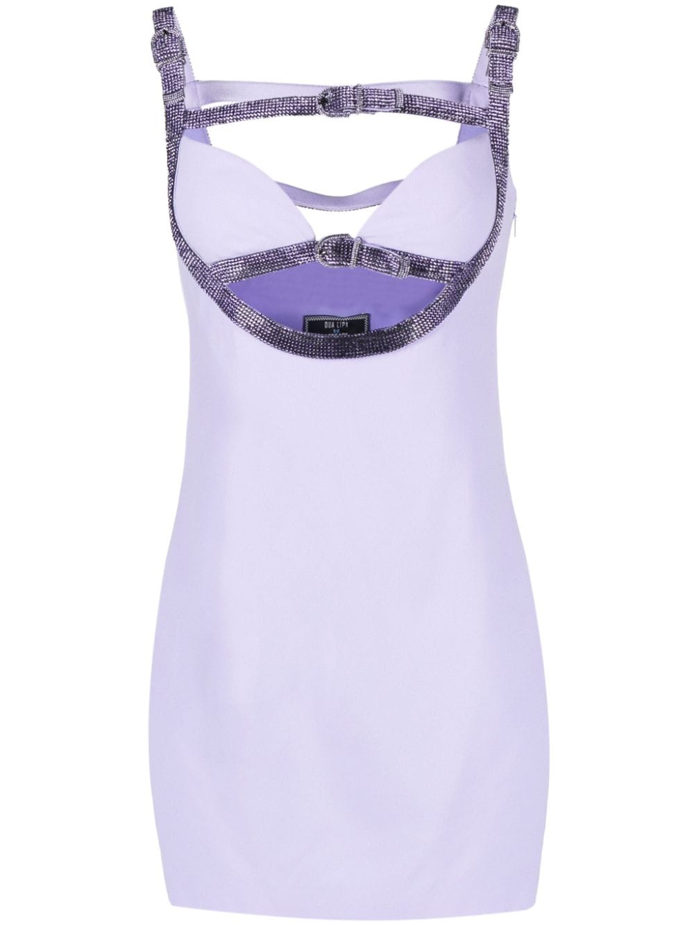 Versace Minikleid mit Kristallverzierung - Violett von Versace