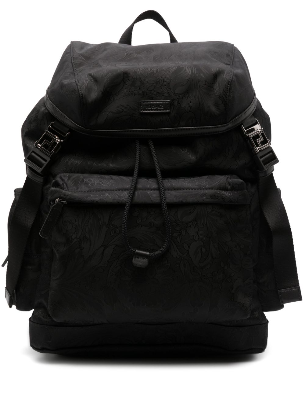 Versace Neo Nylon Rucksack aus Jacquard - Schwarz von Versace