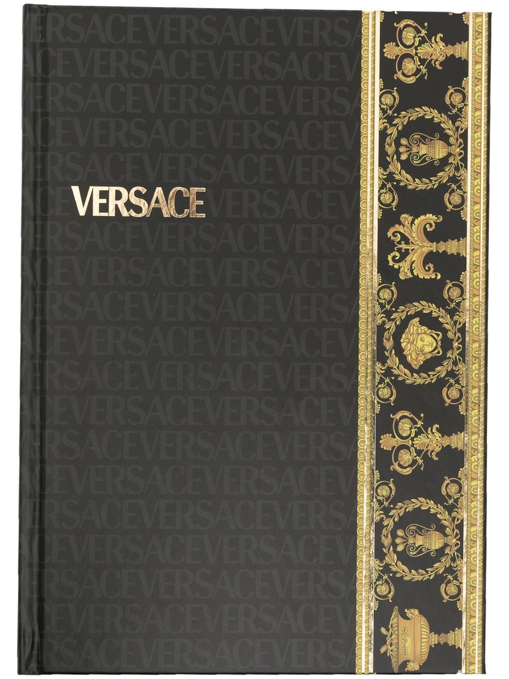 Versace Notebook mit Barocco-Print - Schwarz von Versace