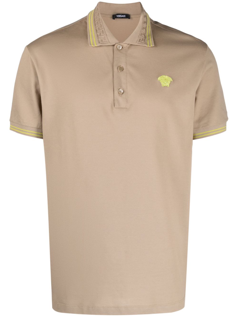 Versace Poloshirt mit Medusa Head-Stickerei - Nude von Versace