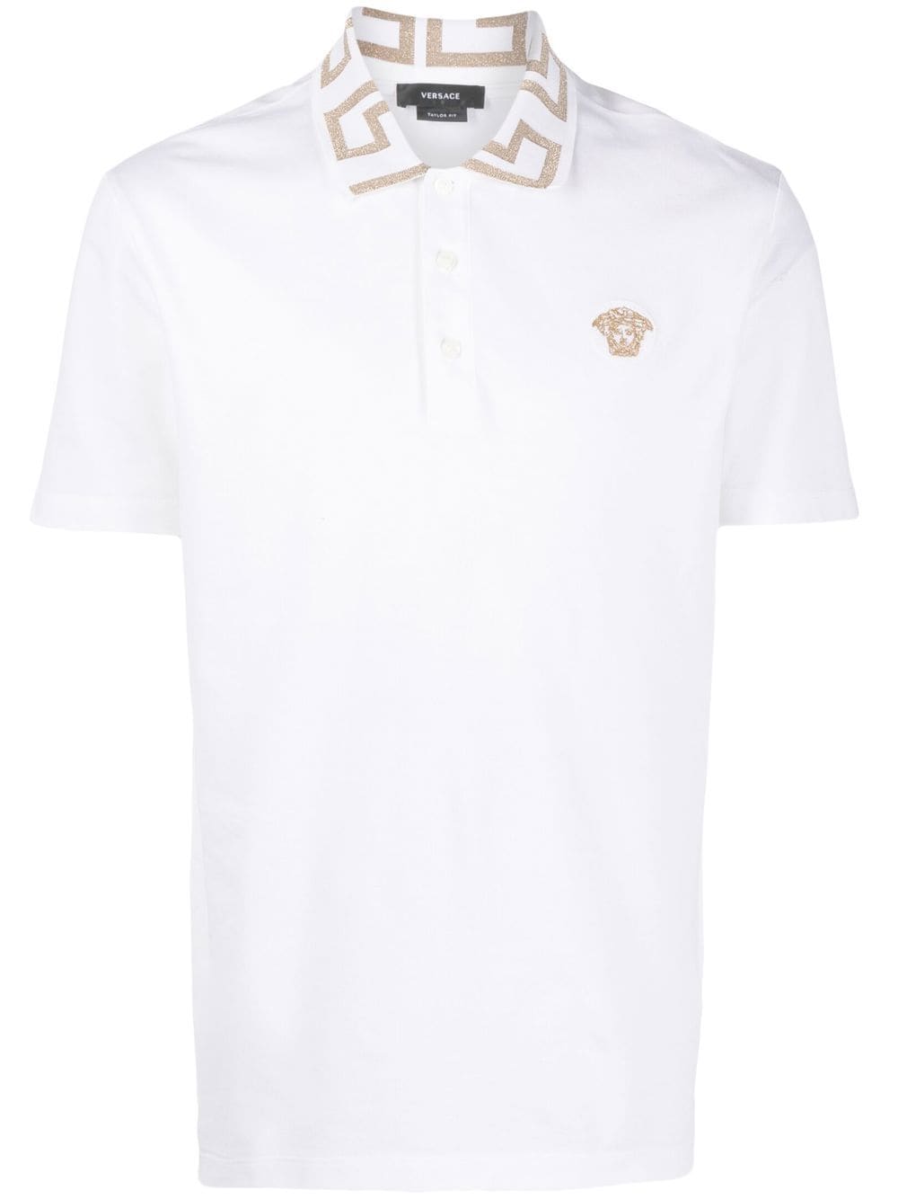 Versace Poloshirt mit Medusa - Weiß von Versace