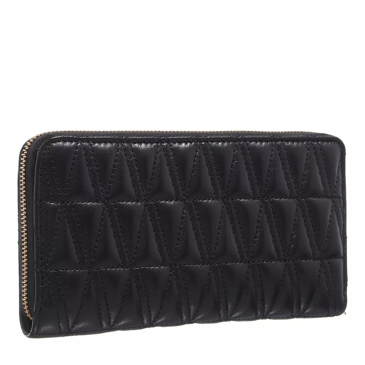 Versace Portemonnaie - Zip Around Wallet Logo - Gr. unisize - in Schwarz - für Damen von Versace